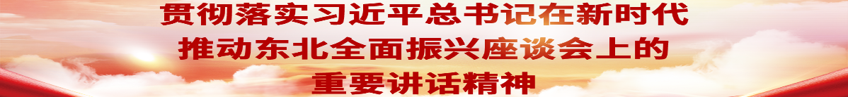 贯彻落实习近平总书记在新时代推动东北全面振兴座谈会上的重要讲话精神