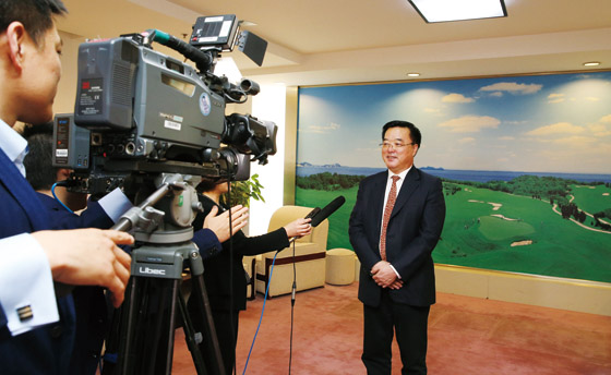 张世坤昨日接受市级媒体采访时表示